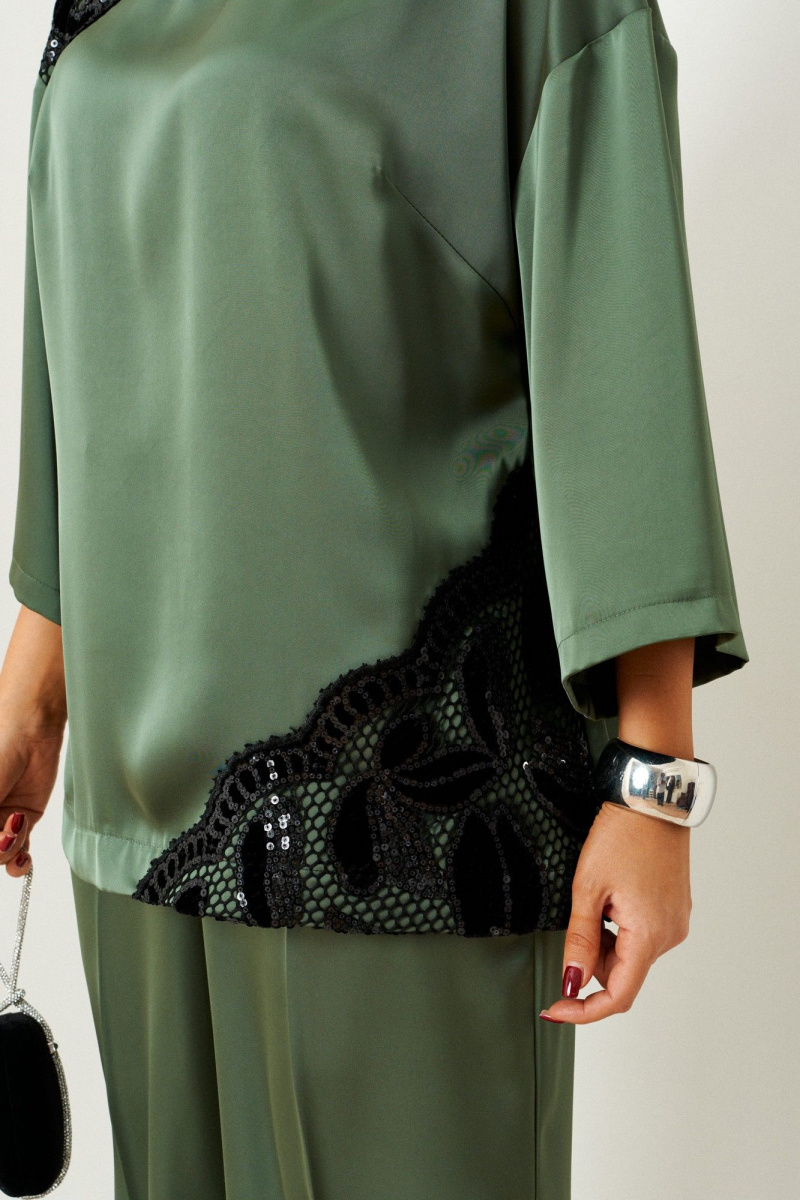 Брючный комплект Beautiful&Free 6401 шалфей