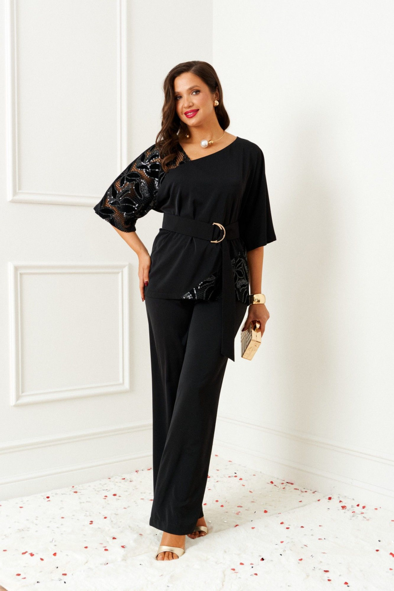 Брючный комплект Beautiful&Free 6402 черный