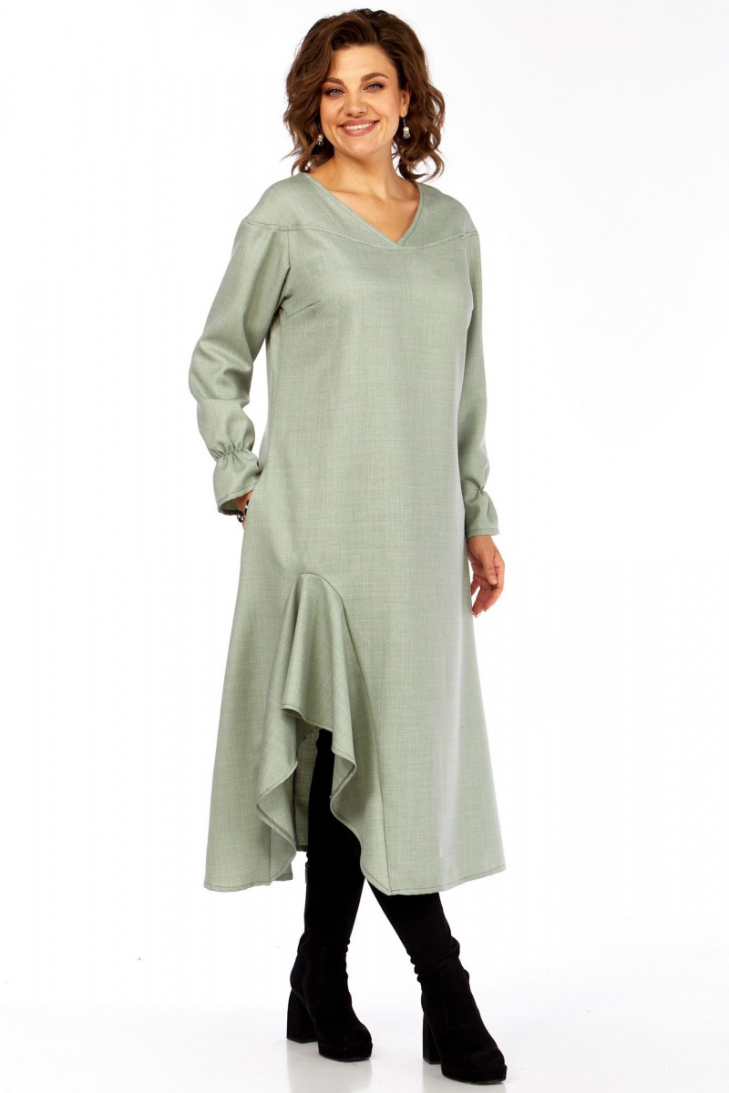 Платья Celentano lite 5065 шалфей