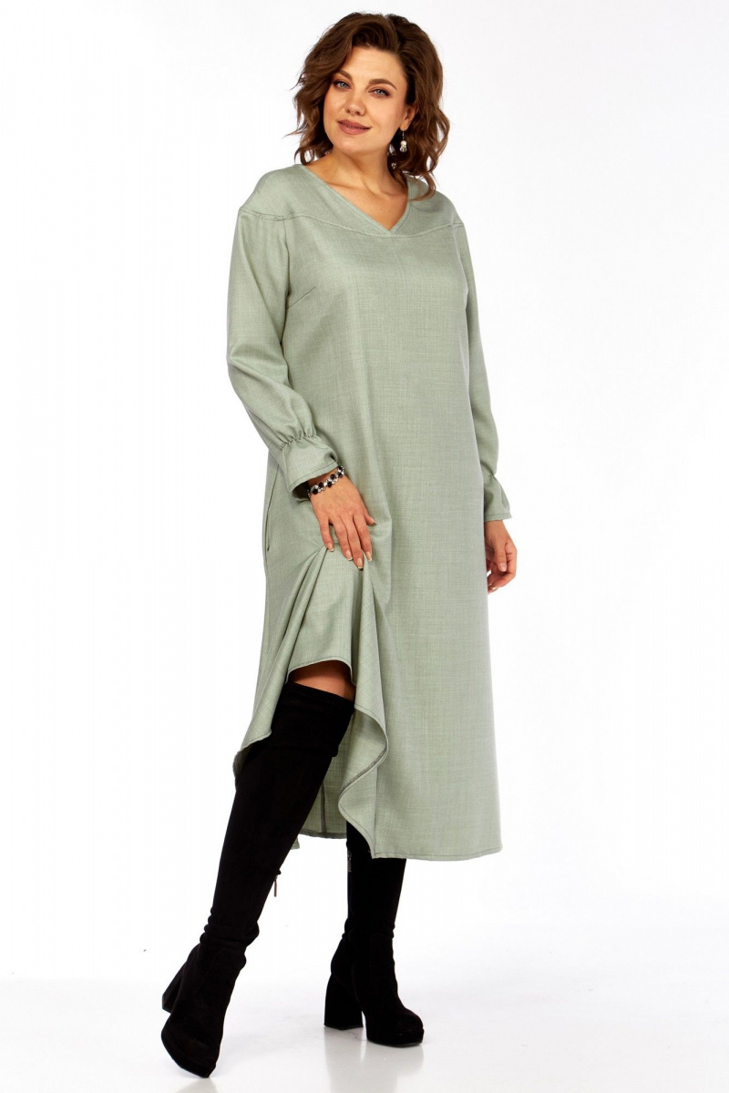 Платья Celentano lite 5065 шалфей