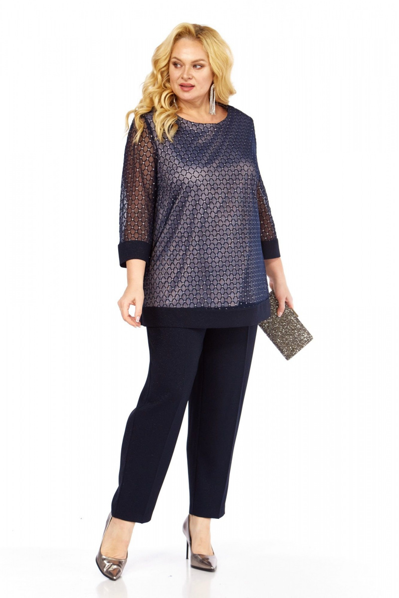 Брючный комплект Элль-стиль 2435/1 темно-синий