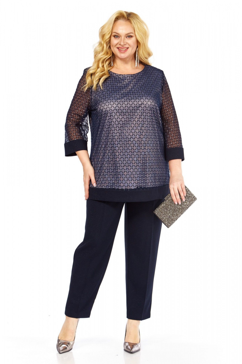 Брючный комплект Элль-стиль 2435/1 темно-синий