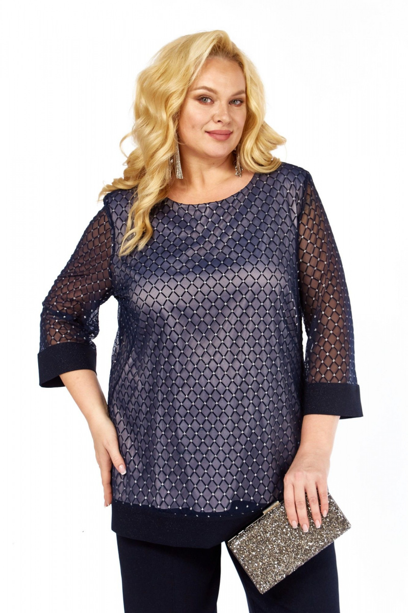 Блузы Элль-стиль 2435/1а темно-синий