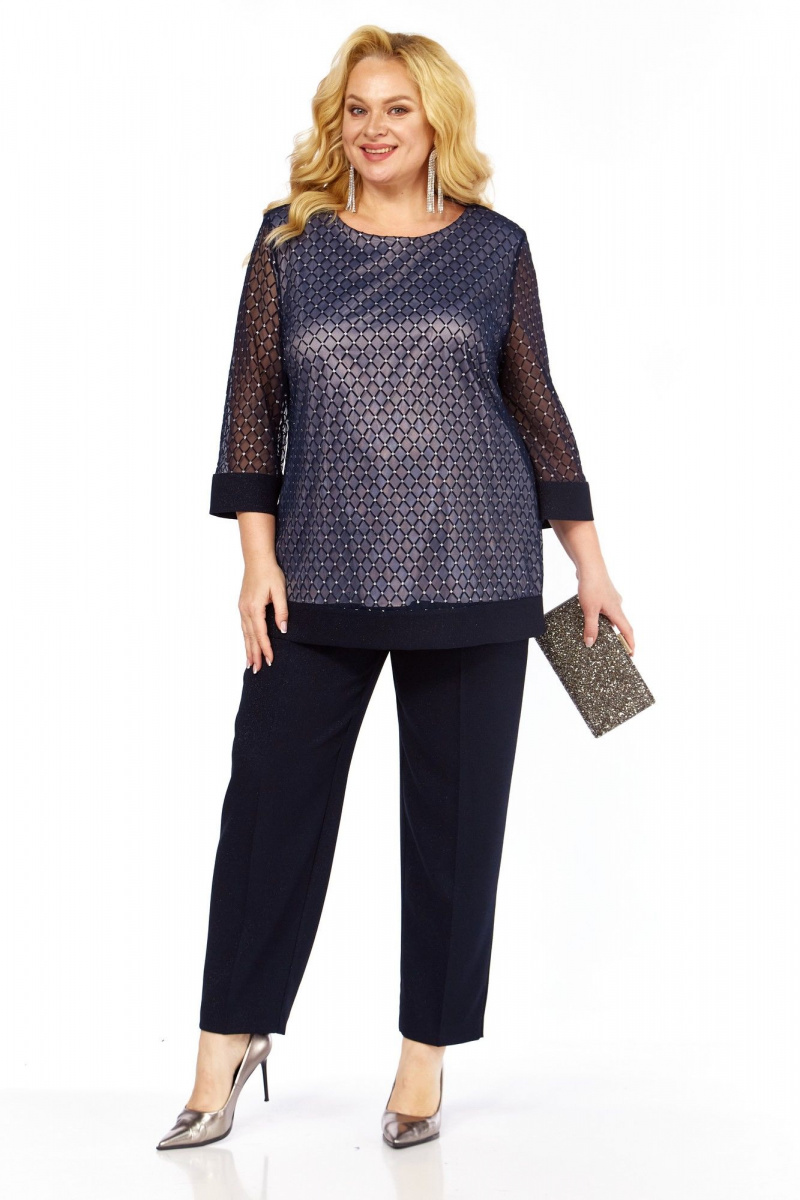 Блузы Элль-стиль 2435/1а темно-синий