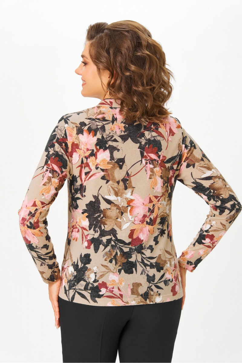 Блузы DaLi 4068.1 беж цветы
