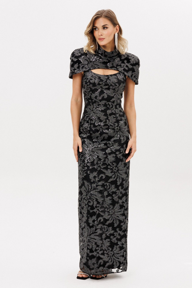 Платья EOLA 3005 графит/черный