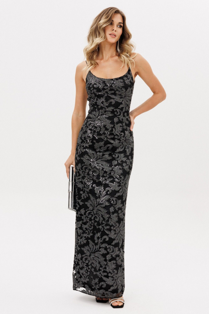 Платья EOLA 3005 графит/черный