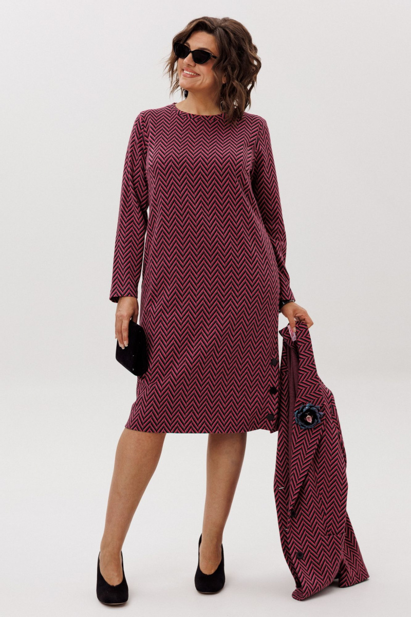 Платья Anelli 1755.1 рябиновая_волна