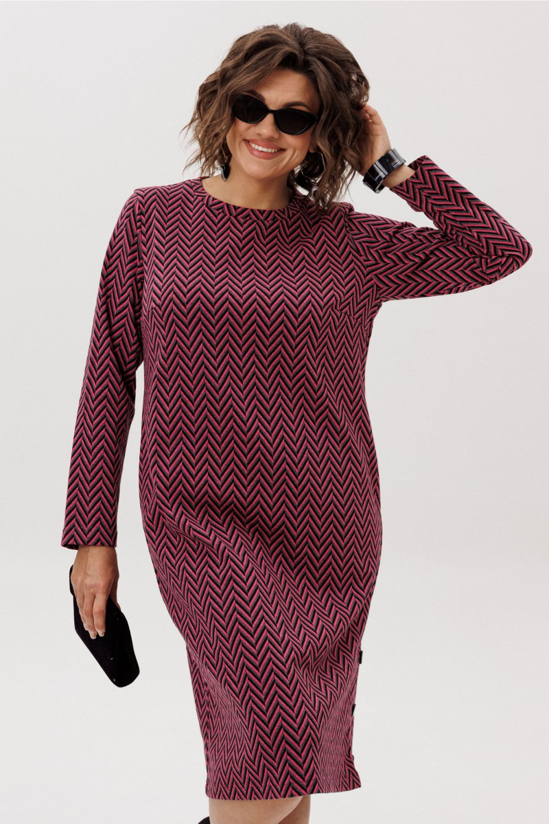 Платья Anelli 1755.1 рябиновая_волна