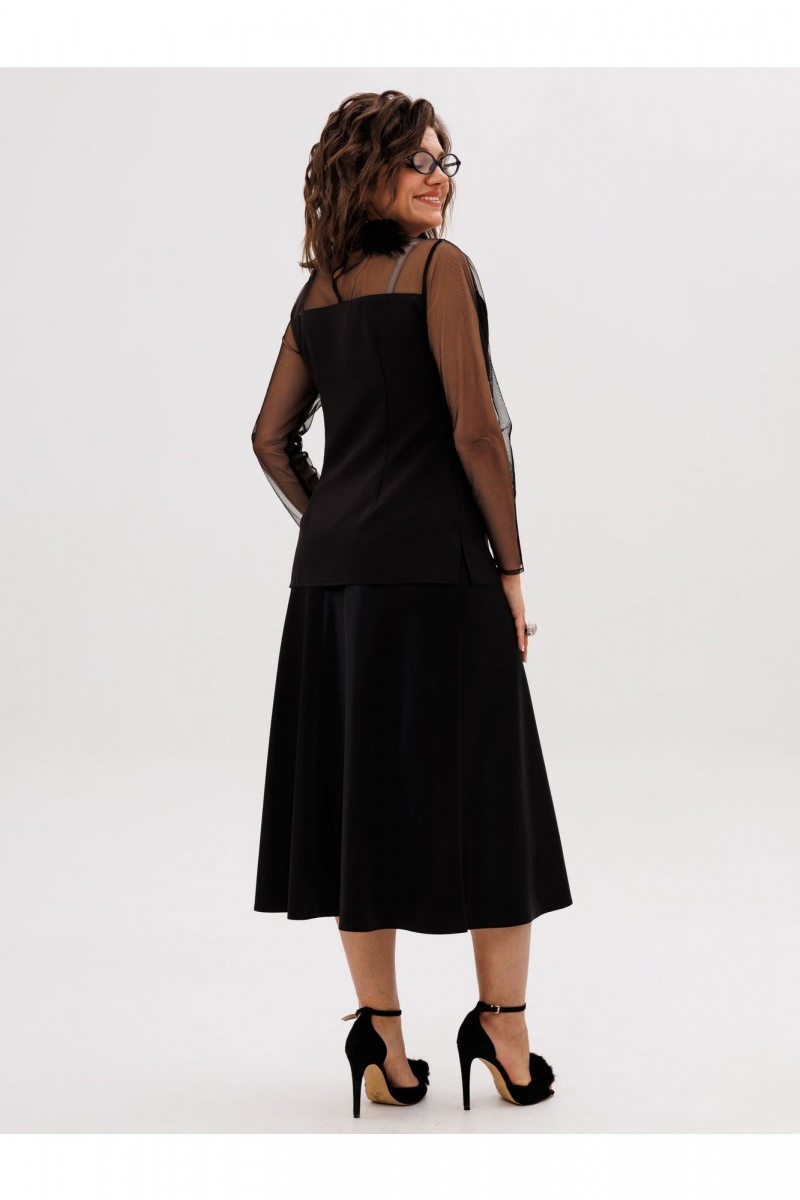 Блузы Anelli 1777 черный_туман