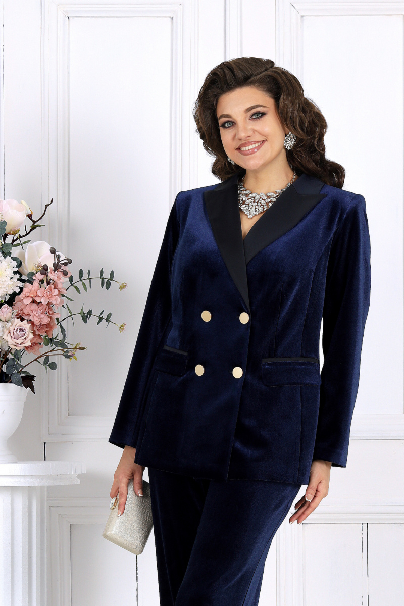 Брючный костюм Ninele 6032 темно-синий