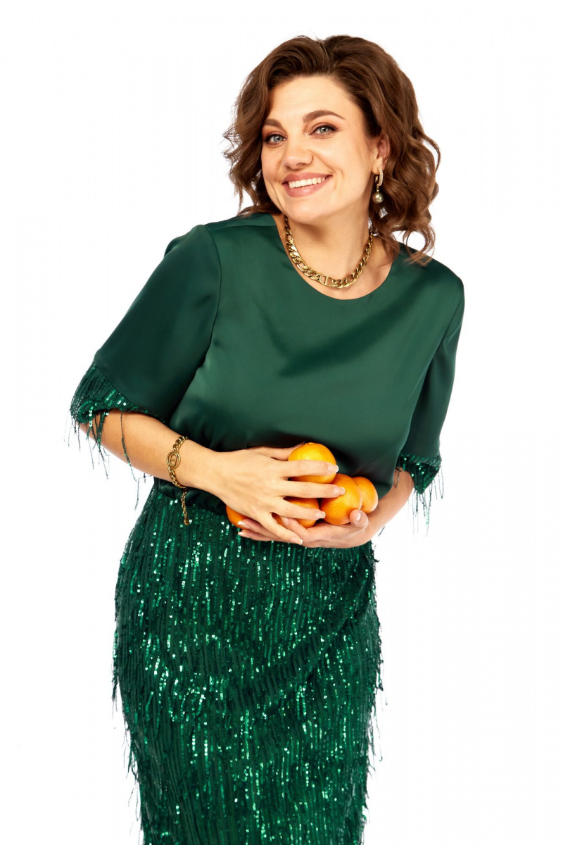 Платья Ольга Стиль С-982 зеленый