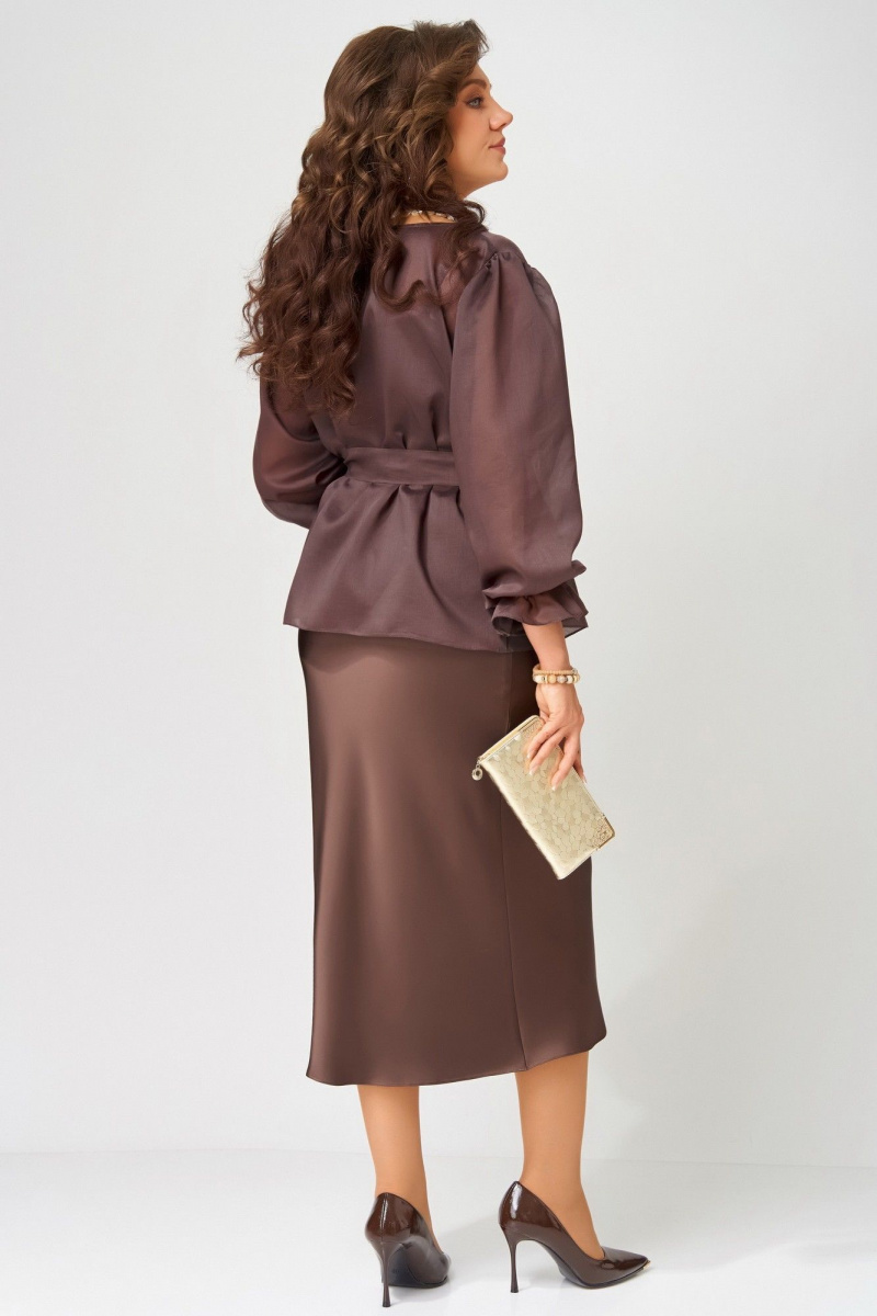 Плательный комплект Fita 3191 шоколад