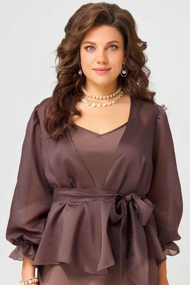 Плательный комплект Fita 3191 шоколад