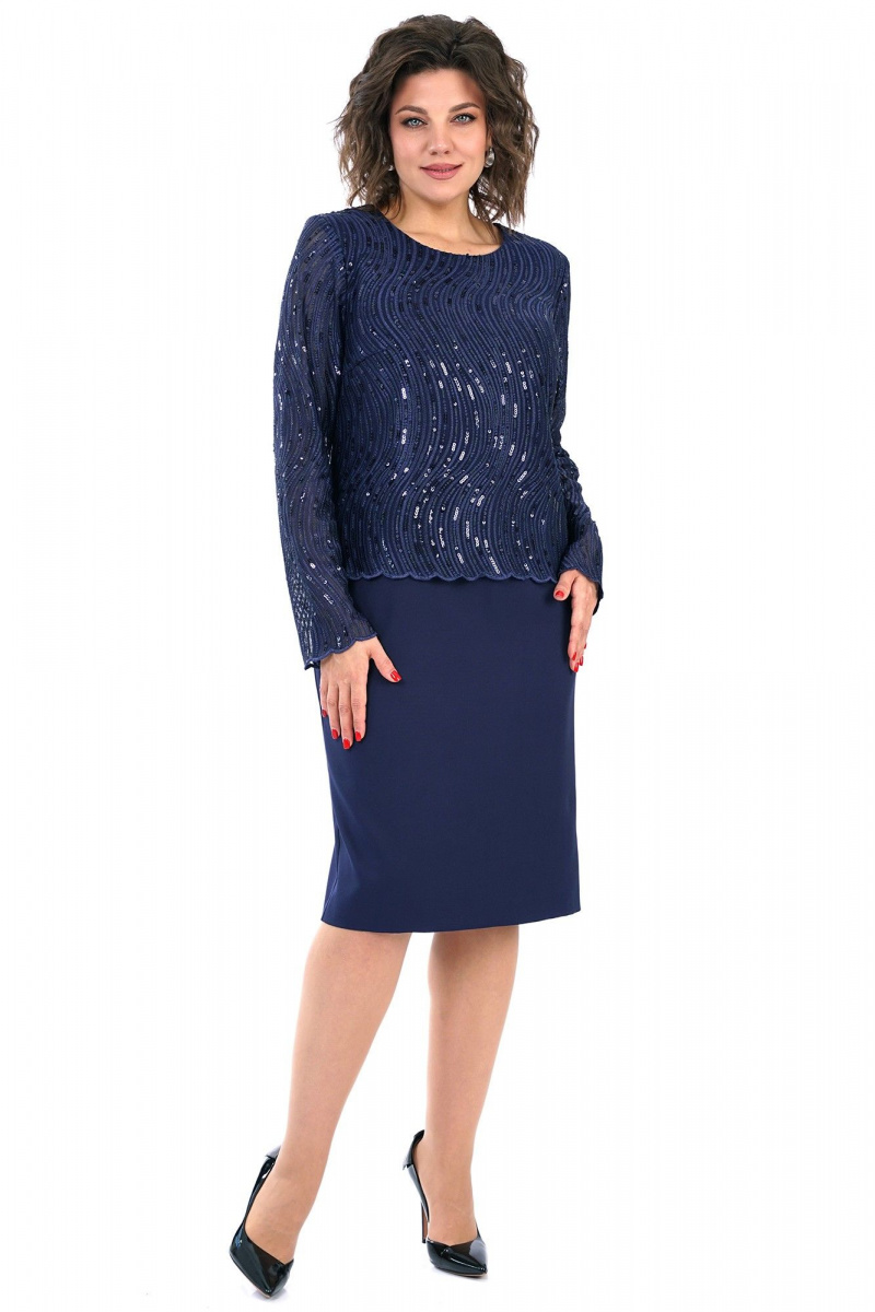 Платья Alani Collection 2458 синий