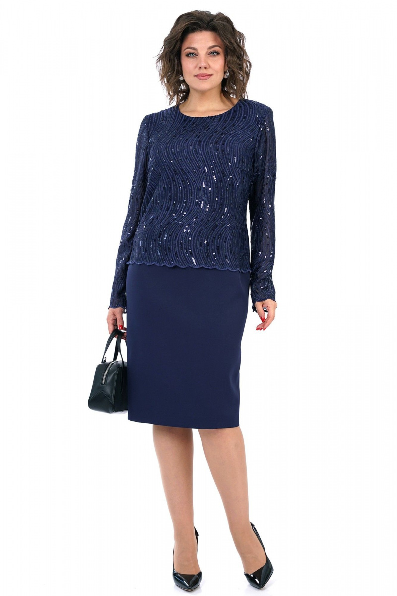 Платья Alani Collection 2458 синий