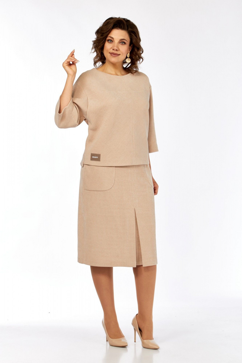 Юбочный комплект Элль-стиль 2441 бежевый