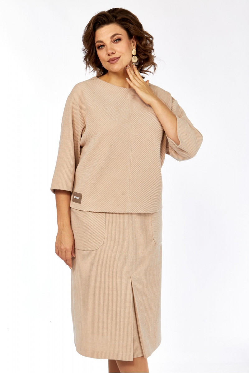 Юбочный комплект Элль-стиль 2441 бежевый