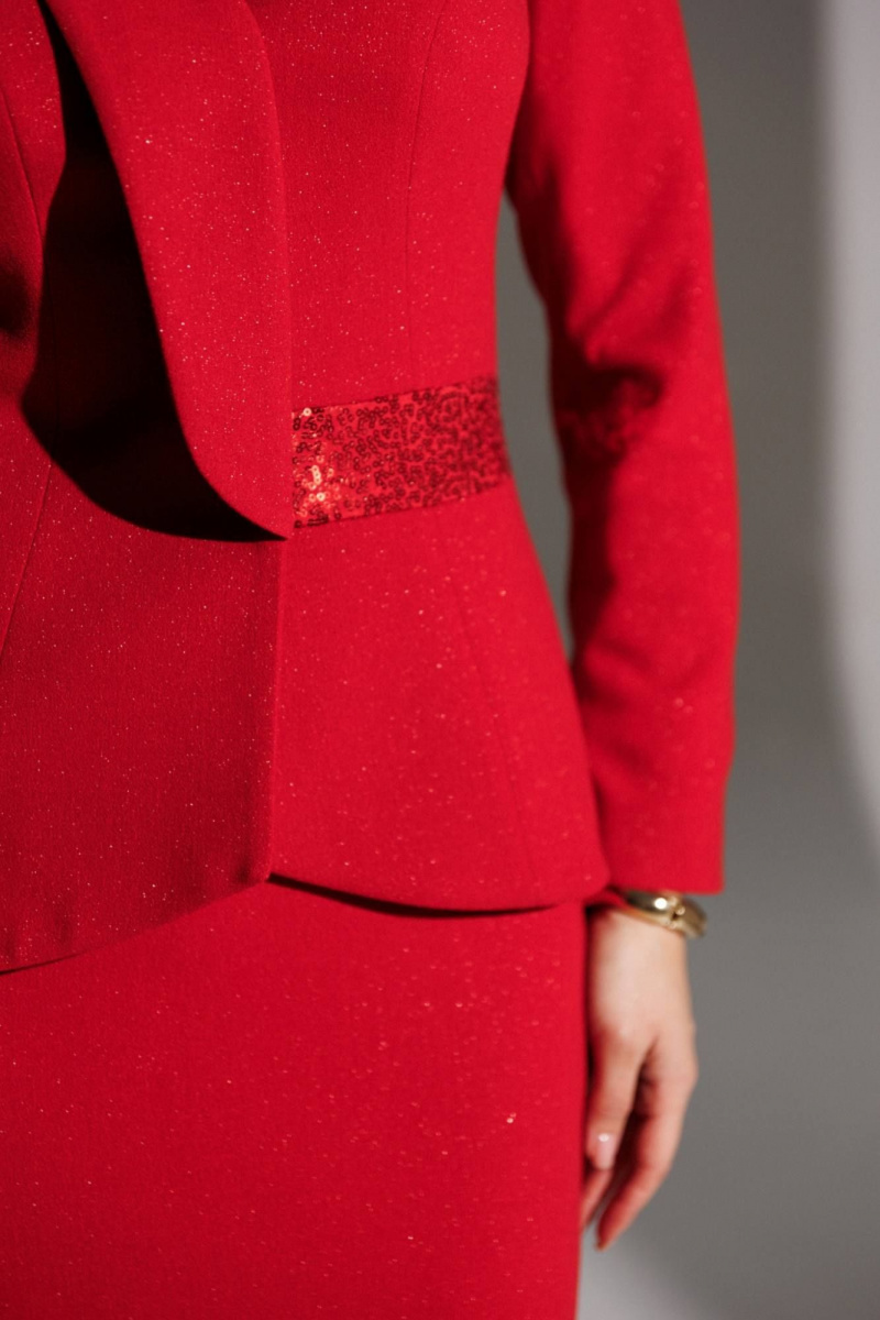 Юбочный костюм Мода Юрс 25-2888 красный