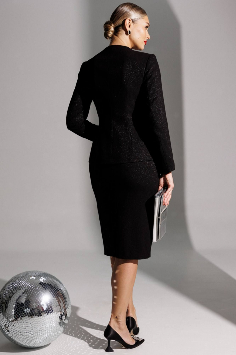 Юбочный костюм Мода Юрс 25-2888 черный