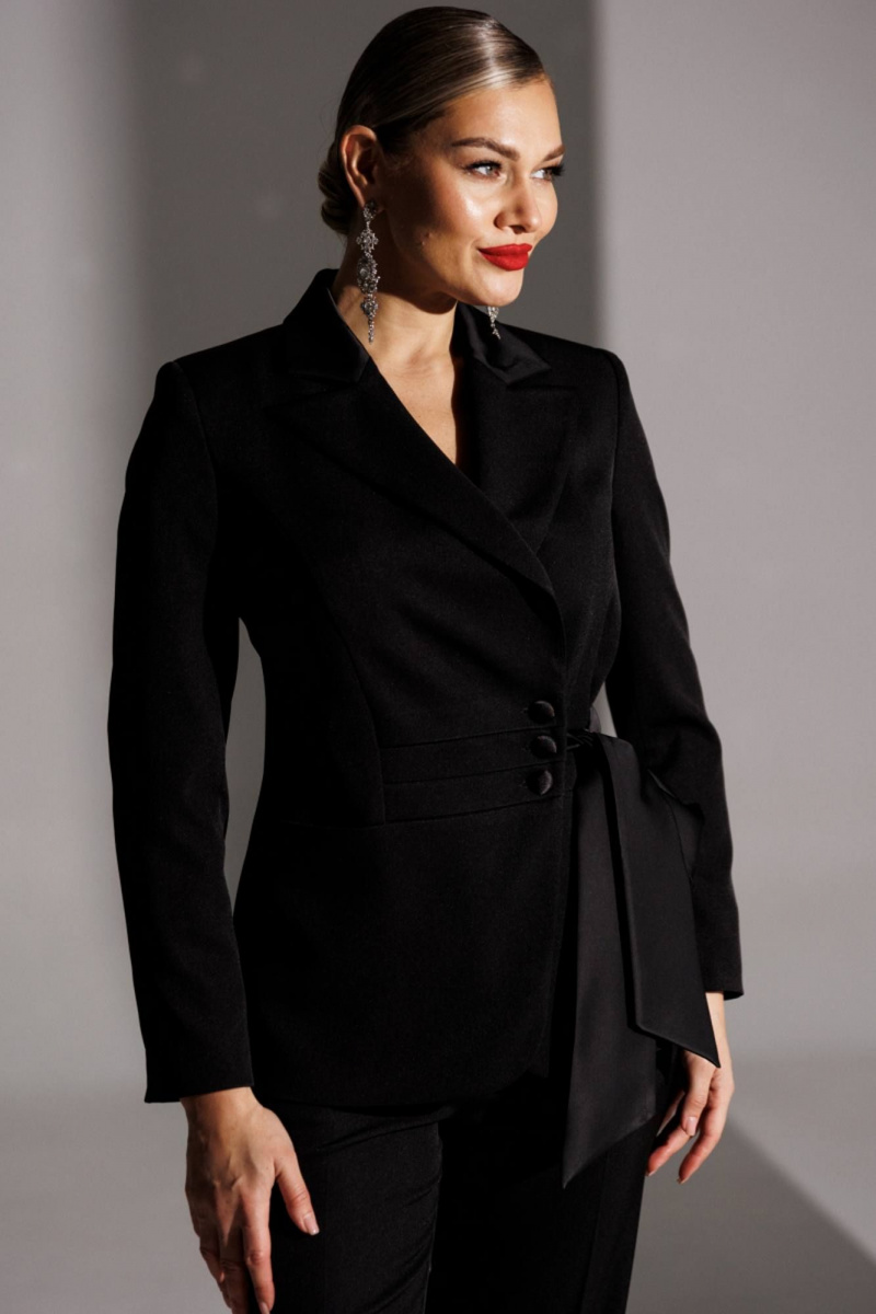 Брючный костюм Мода Юрс 25-2938 черный