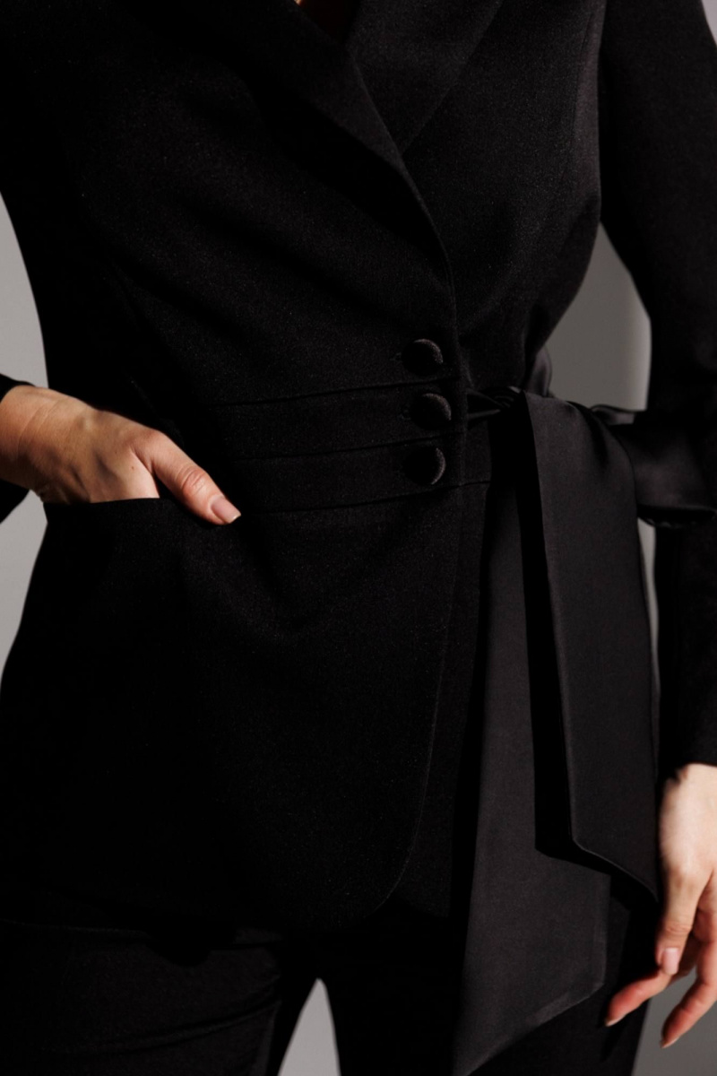 Брючный костюм Мода Юрс 25-2938 черный