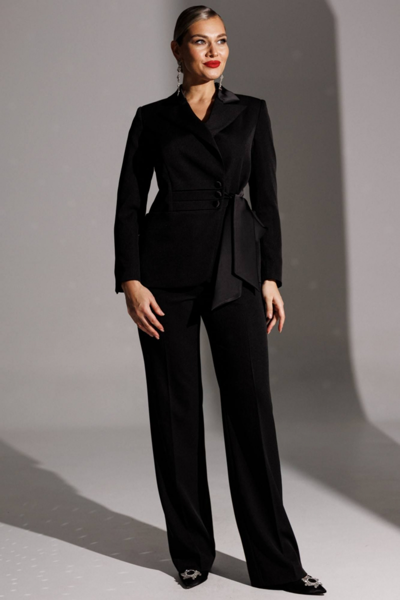 Брючный костюм Мода Юрс 25-2938 черный