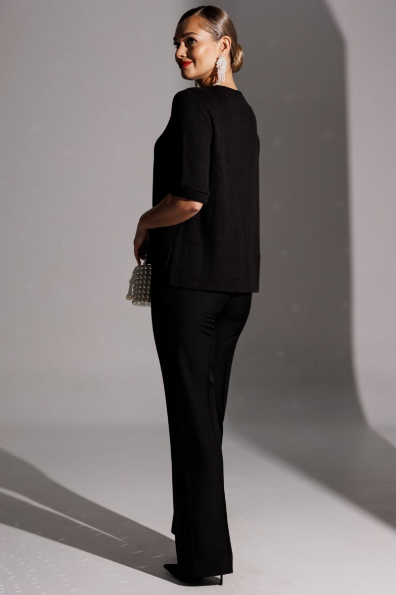 Брючный комплект Мода Юрс 25-2883 черный