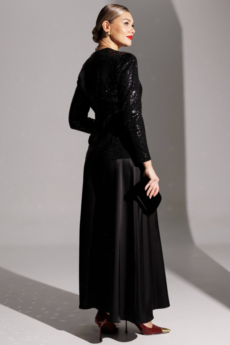 Юбочный костюм Мода Юрс 25-2881 черный