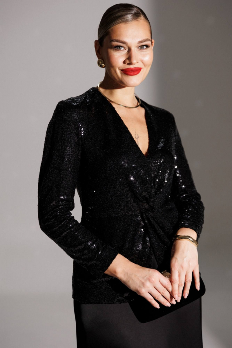 Юбочный костюм Мода Юрс 25-2881 черный