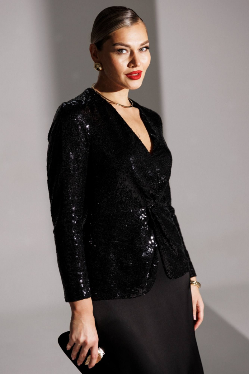 Юбочный костюм Мода Юрс 25-2881 черный