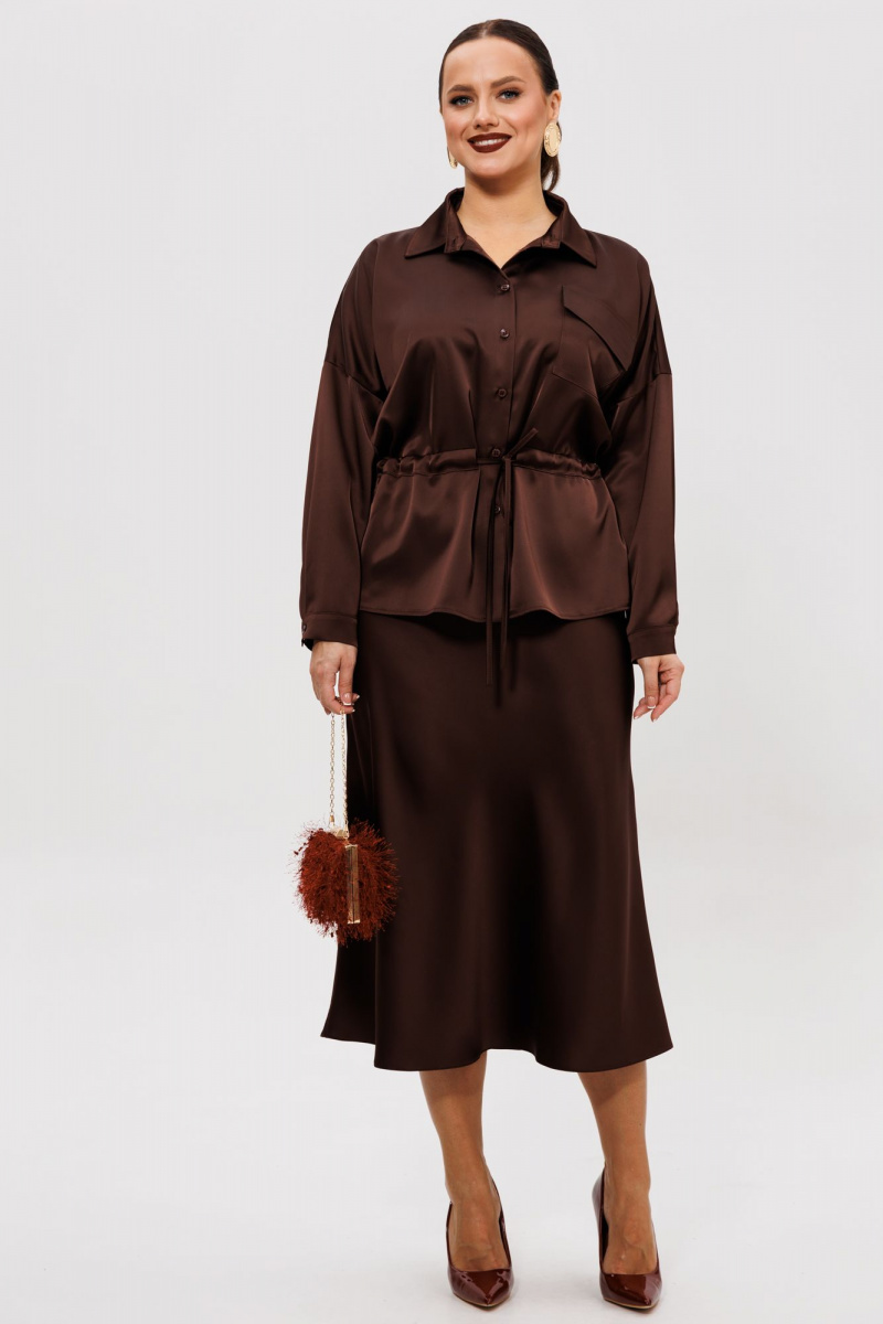 Юбочный комплект Mubliz 252 коричневый