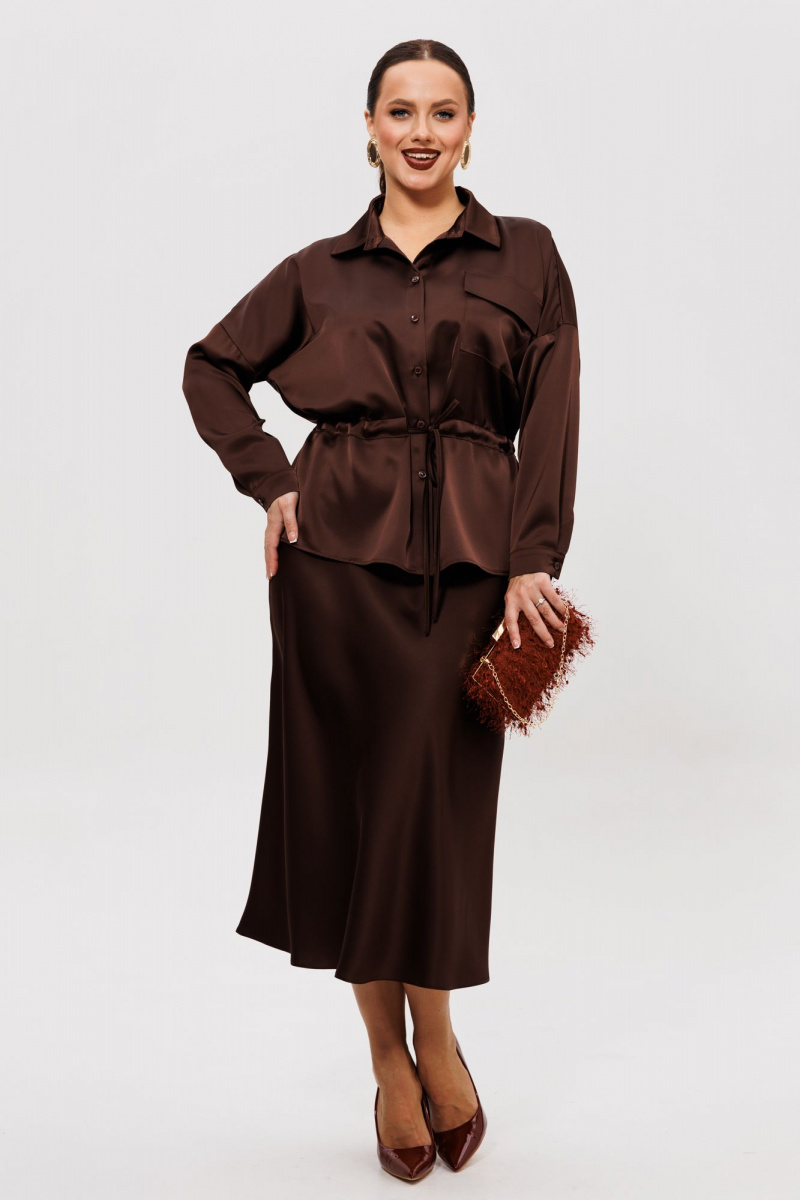 Юбочный комплект Mubliz 252 коричневый