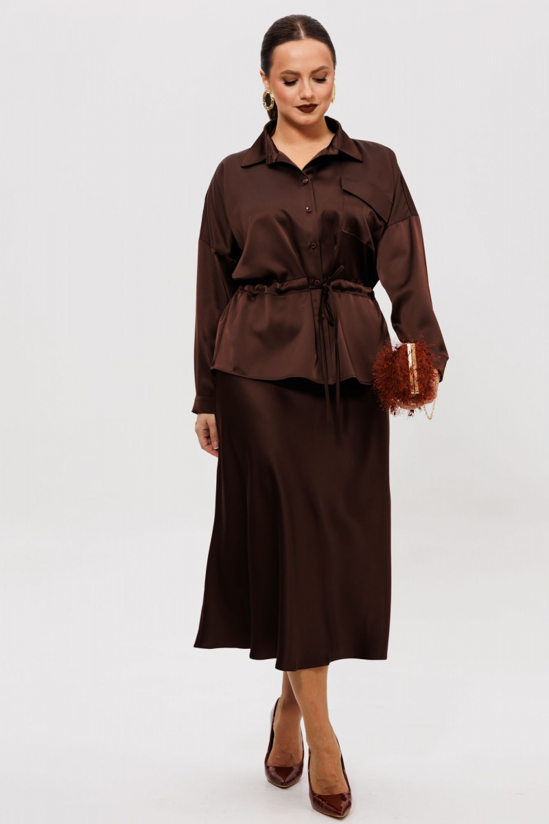 Юбочный комплект Mubliz 252 коричневый