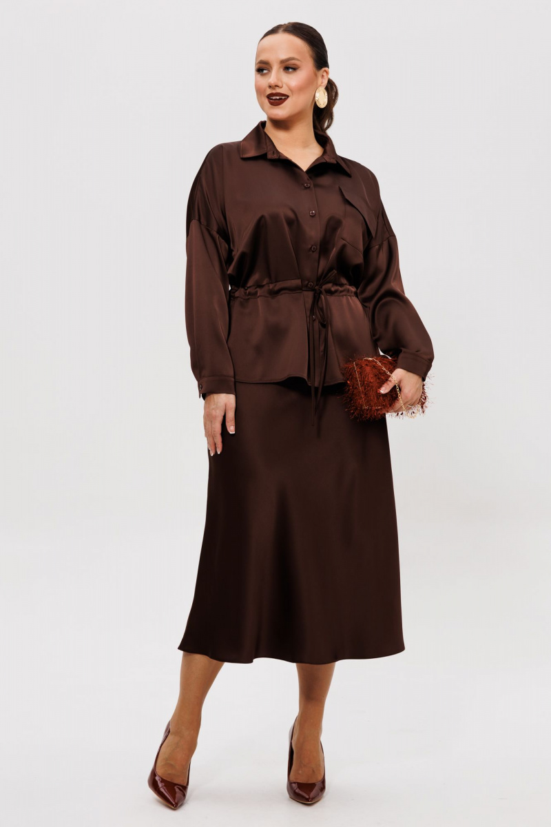 Юбочный комплект Mubliz 252 коричневый