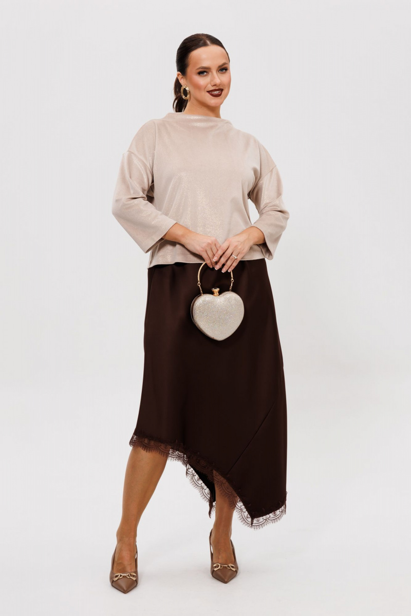 Юбочный комплект Mubliz 302 шоколадный