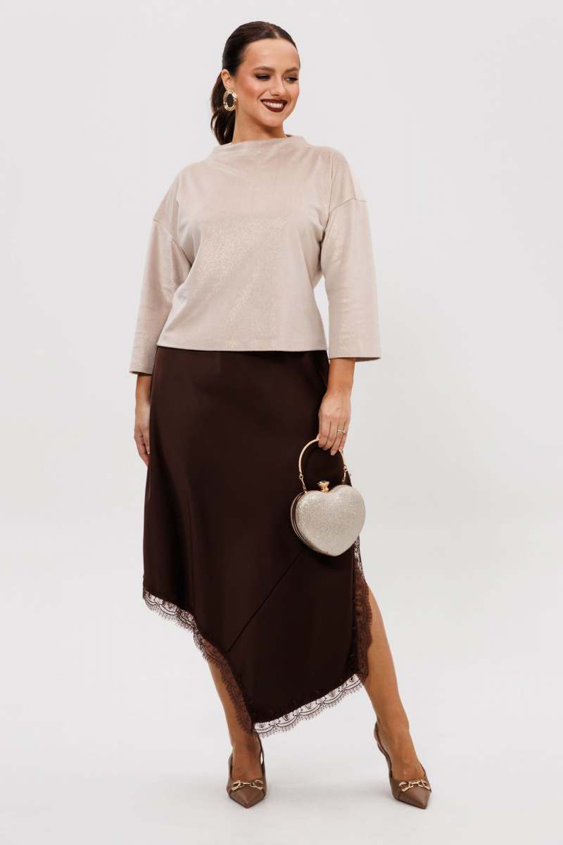 Юбочный комплект Mubliz 302 шоколадный