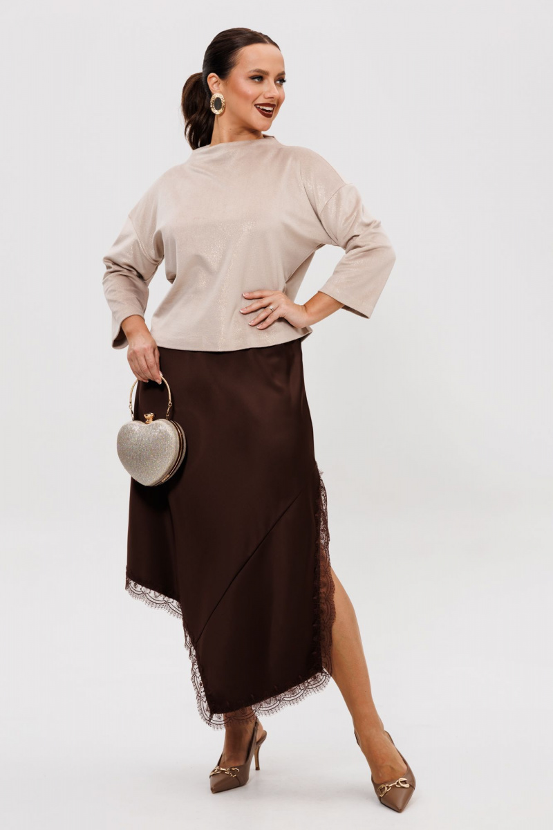 Юбочный комплект Mubliz 302 шоколадный