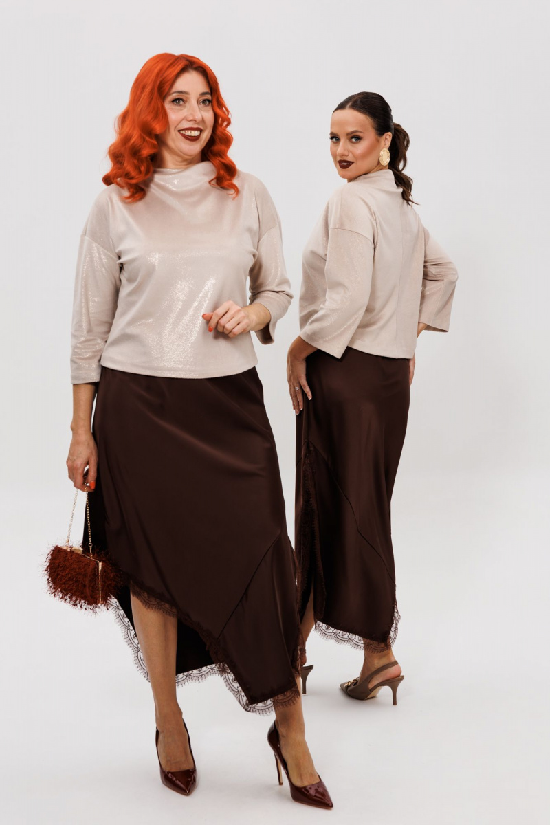 Юбочный комплект Mubliz 302 шоколадный