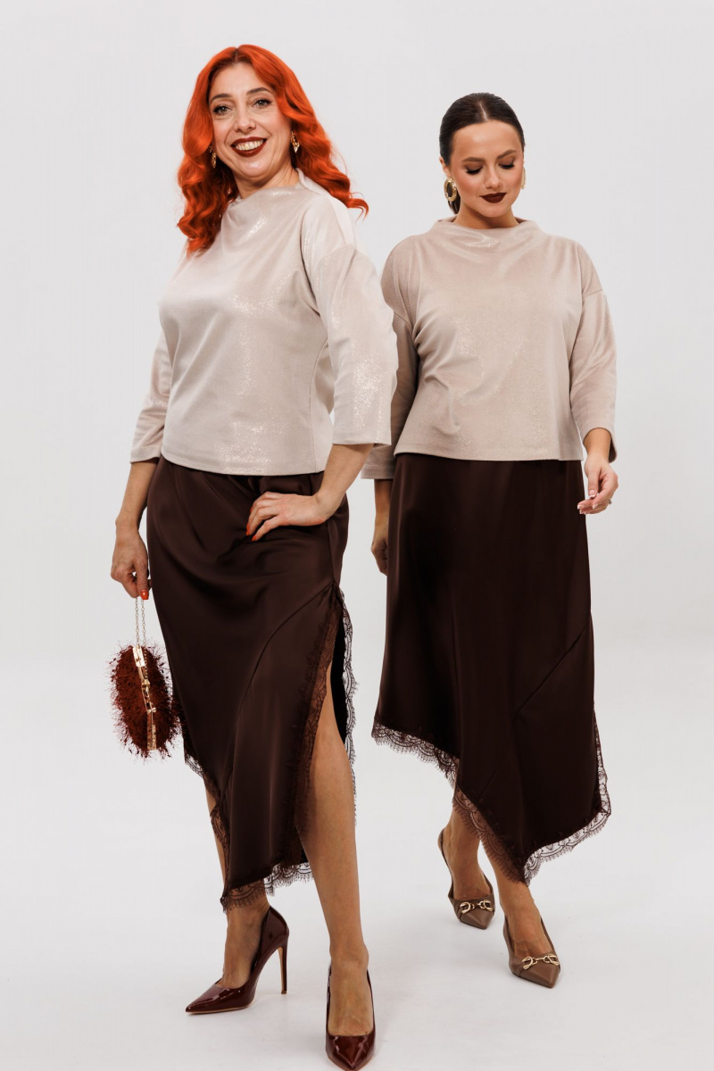 Юбочный комплект Mubliz 302 шоколадный