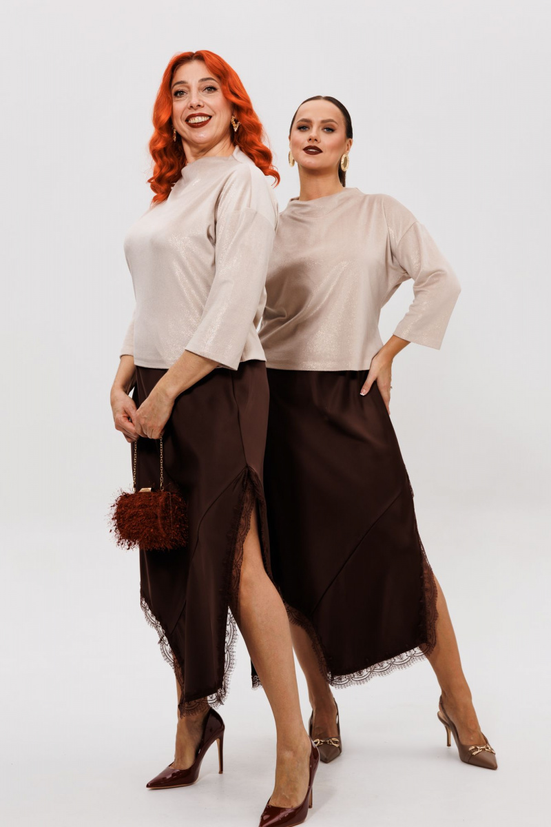 Юбочный комплект Mubliz 302 шоколадный