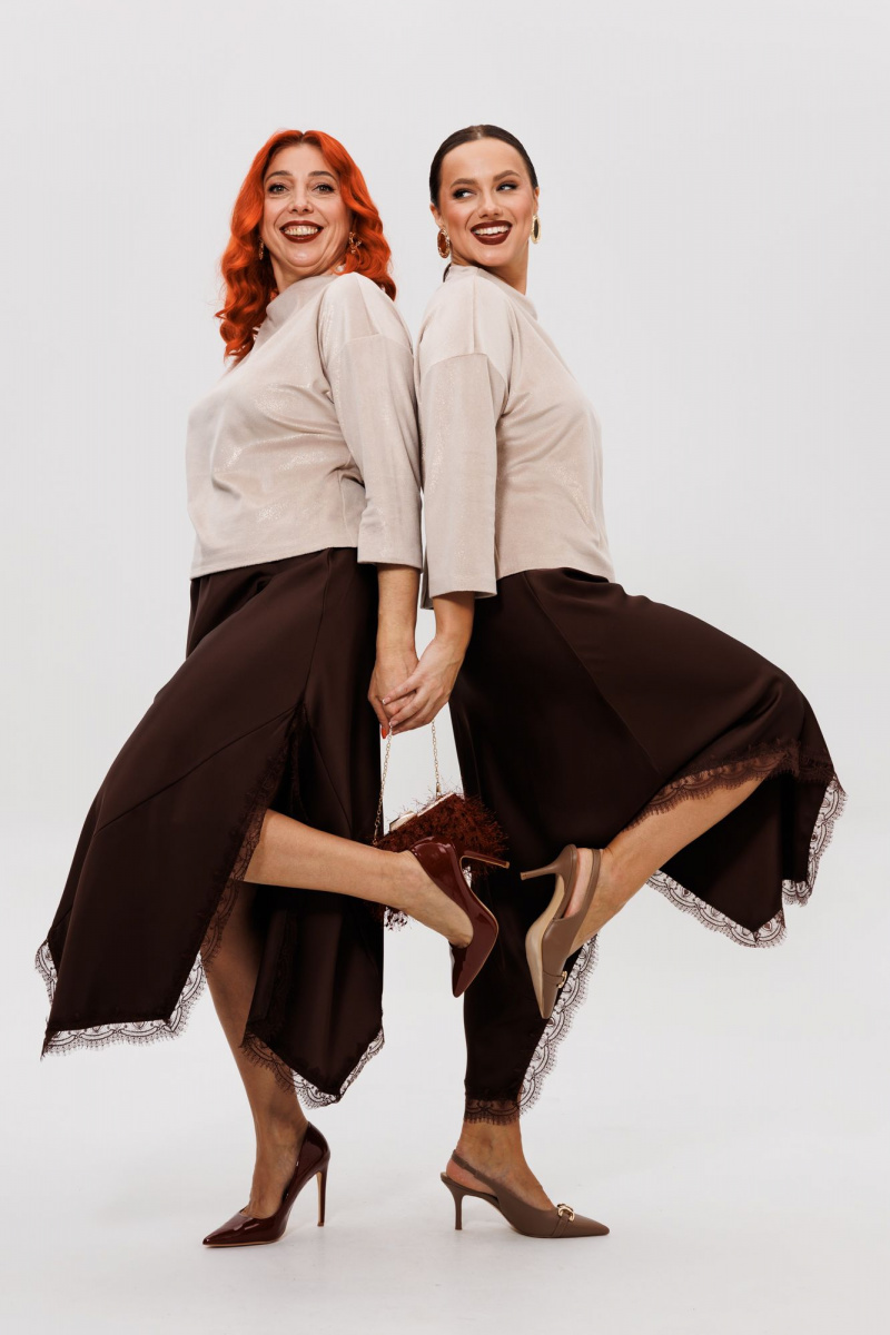 Юбочный комплект Mubliz 302 шоколадный