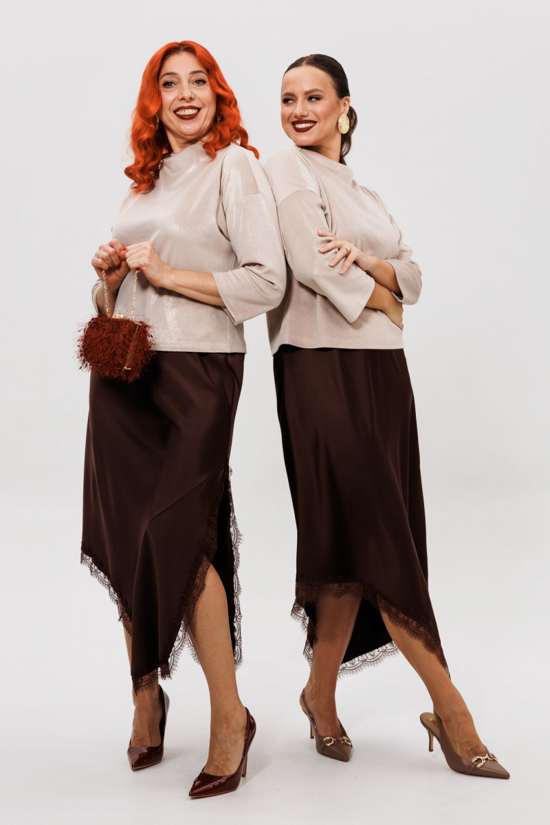 Юбочный комплект Mubliz 302 шоколадный