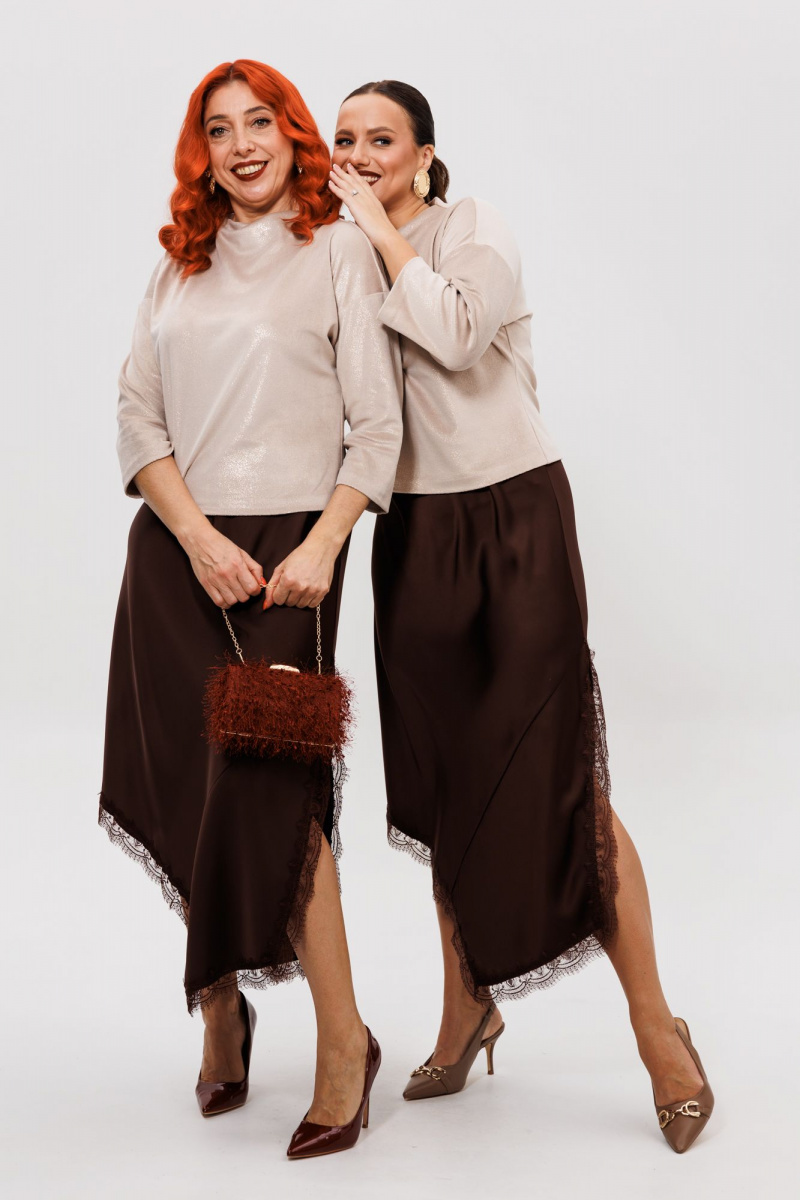 Юбочный комплект Mubliz 302 шоколадный