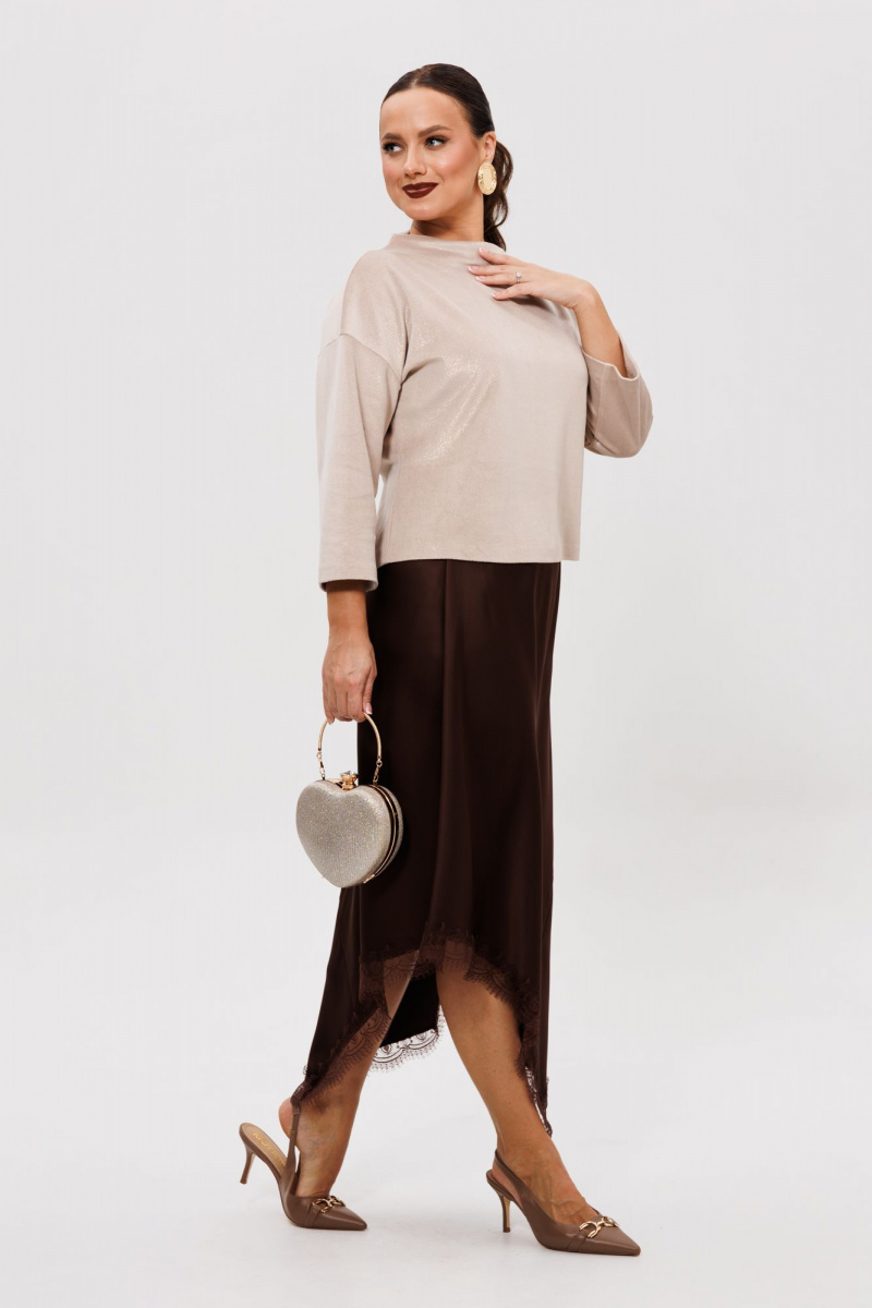 Юбочный комплект Mubliz 302 шоколадный