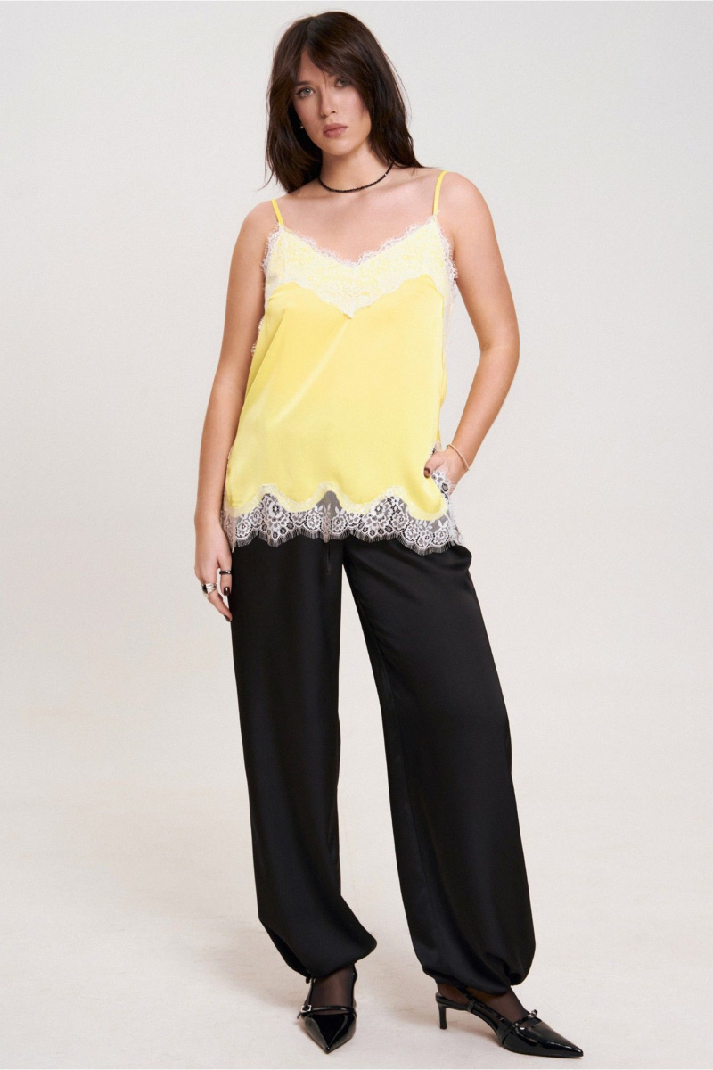 Топы JRSy 2625 желтый_
белое_кружево