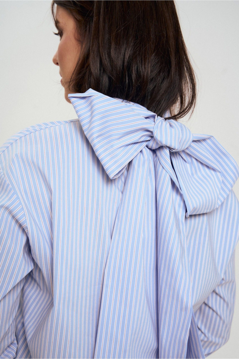 Блузы JRSy 2643 сине-
белая_полоса