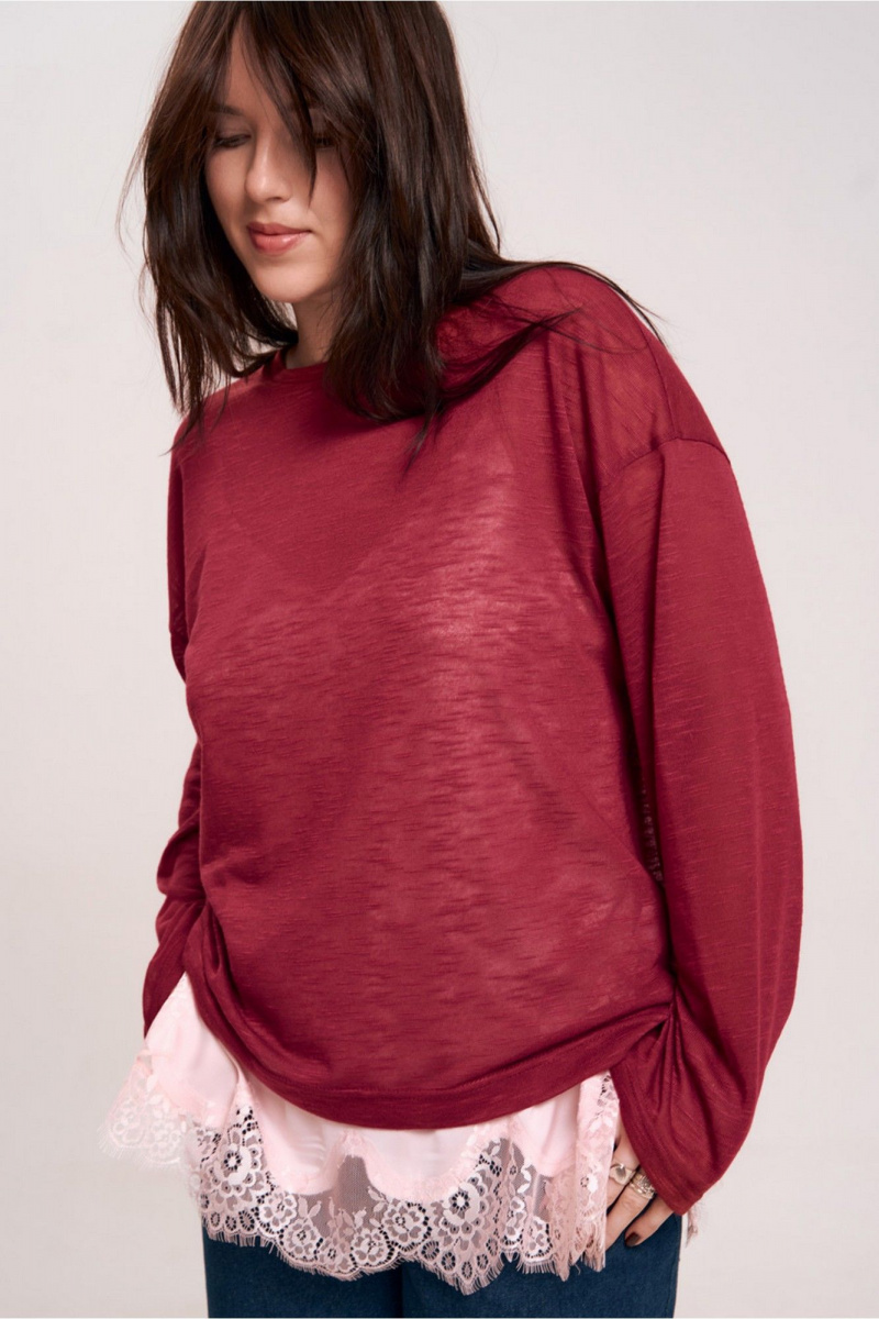 Джемперы JRSy 2646 вишня