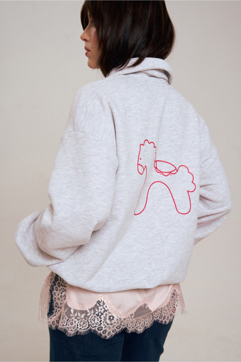 Джемперы JRSy 2652 серый_меланж