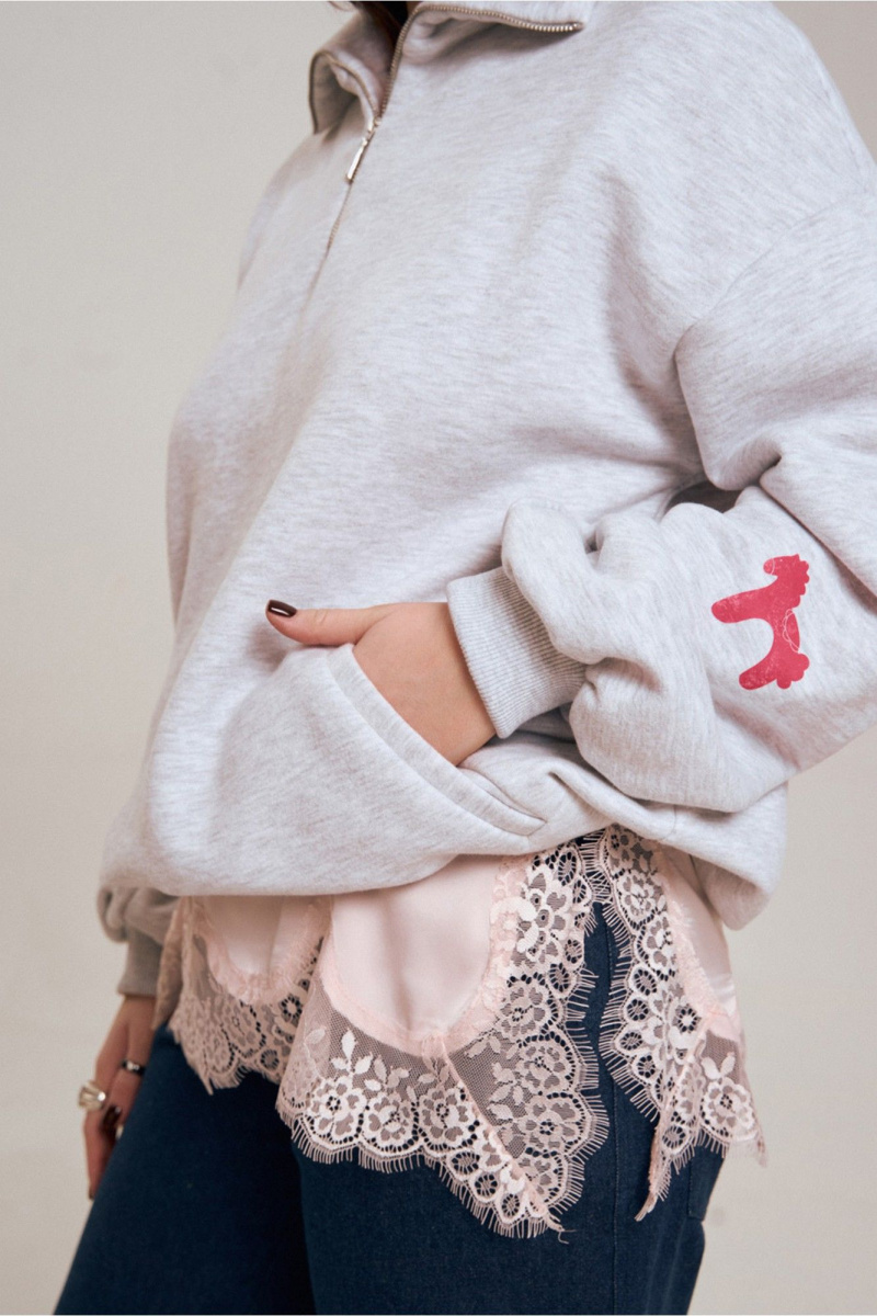 Джемперы JRSy 2652 серый_меланж